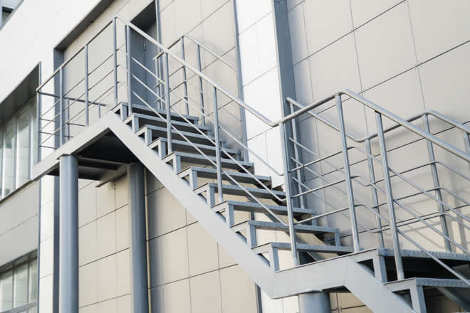 Metal escape stairs by Professional steel staircase fabricators